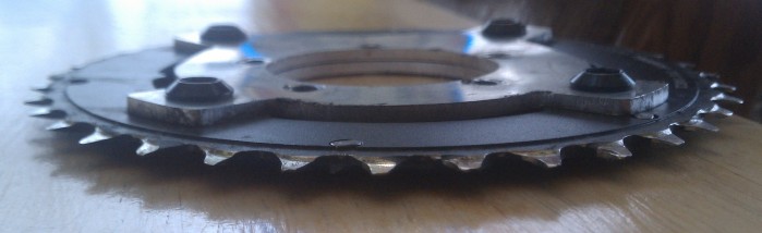 Only 2 weeks of use on a mid drive unit with an alloy chainring