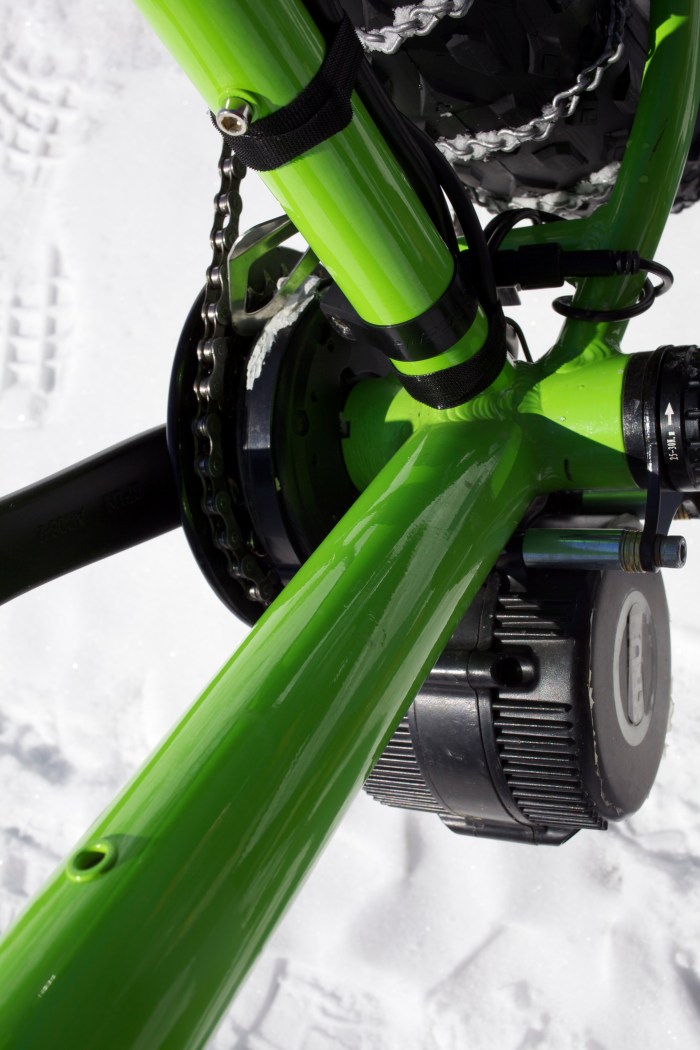 Notice how the chainguard is installed.