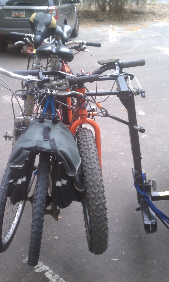 Bikes can slide together and cause a lot of damage to the paint if the mounting points don't have enough resistance and slide together.