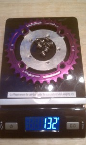 Raceface 34T with Ballaratebikes adapter and bolts