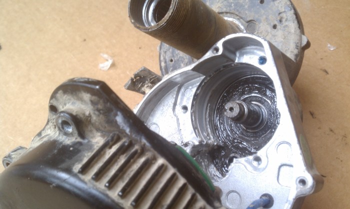 Clean this chamber out with a toothbrush, then clean off the toothbrush and carefully return it back to its owner without getting caught.