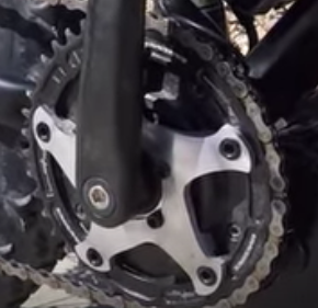 Lectric has built a 130BCD adapter shown mounted with a Race Face Narrow\Wide chainring