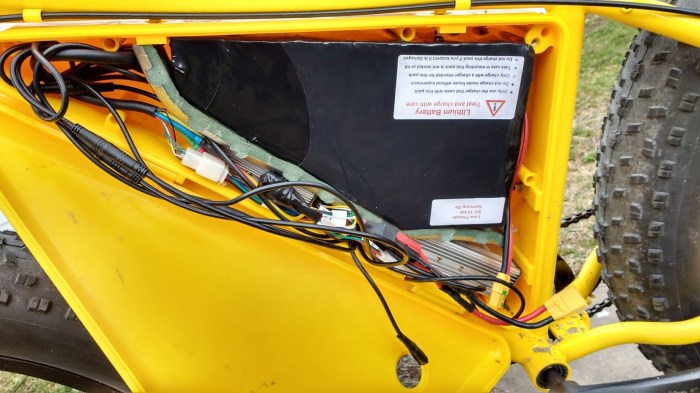 The plastic box hides all the wiring rats nest, it's my favorate part of the Sondors ebike