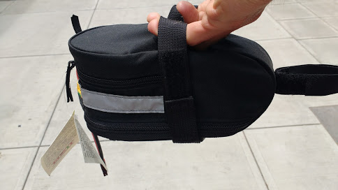 Using a saddle bag is the perfect way to hide your tiny battery somewhere where people will never think to look.