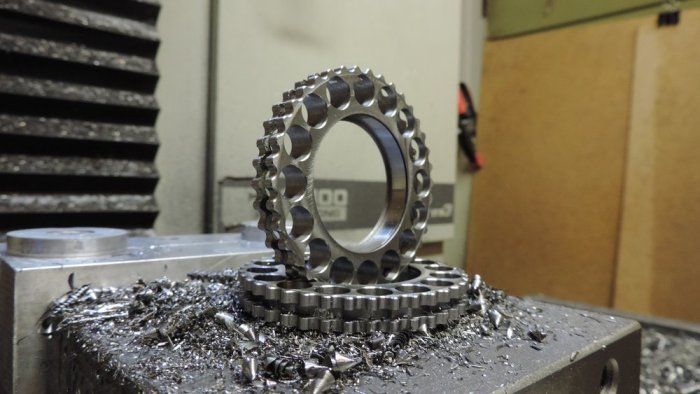 The cycloidal gears are custom machined in Seattle by Dave