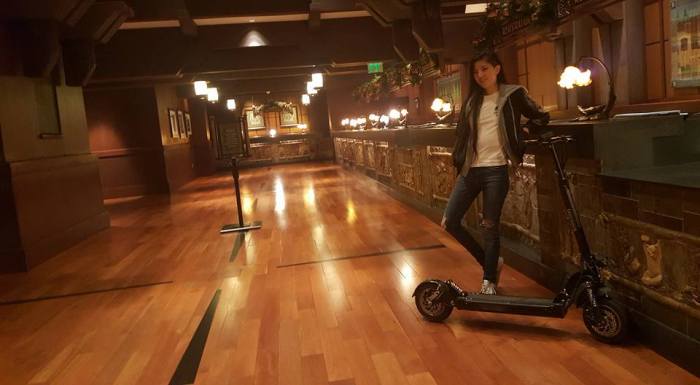 You can walk into the fanciest hotels with this scooter and no one will say a word.