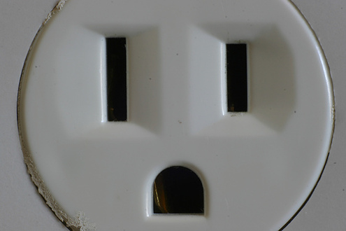 The stuff nightmares are made out of. I've always been haunted by the disturbing face of these outlets and I see them in my nightmares.