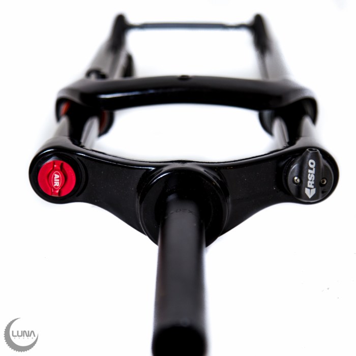 The Luna Lander is an air fork that runs about 1/3 of the price of a Bluto